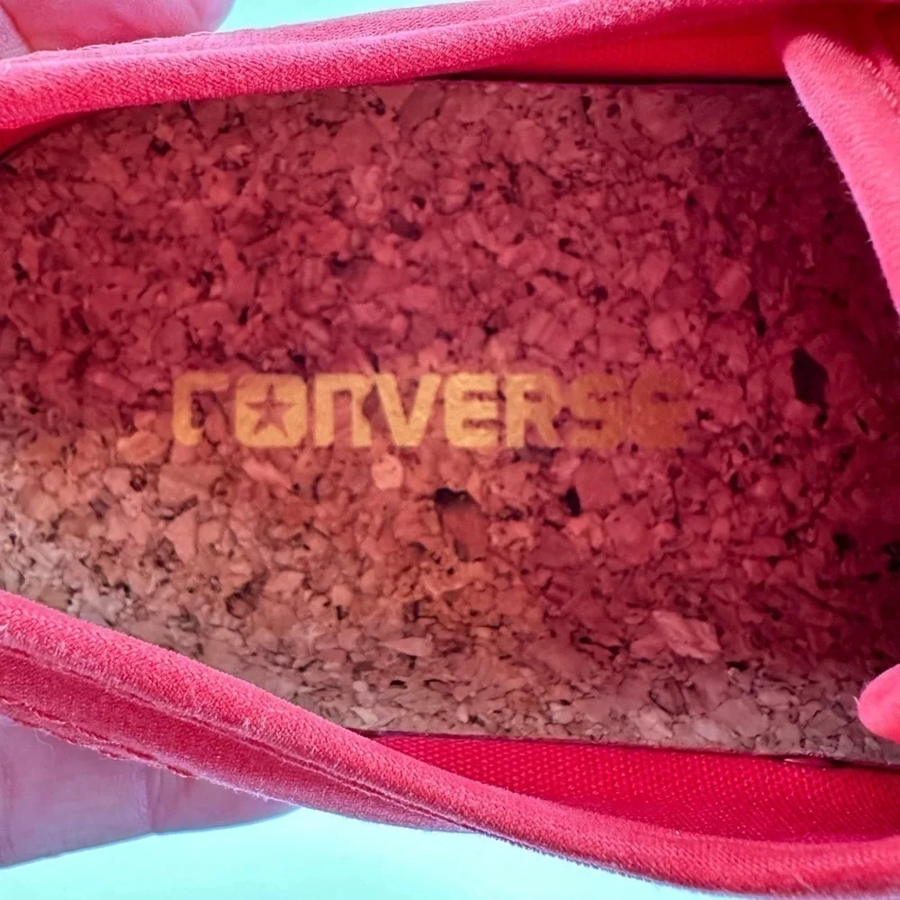 Converse Jack Purcell Unisex Dk Coral/Pink Sneakers Skate Lace Up Sz 6 Wmn/4.5Mn